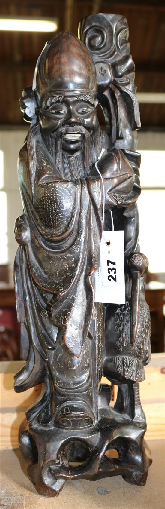 Carved Japanese figure